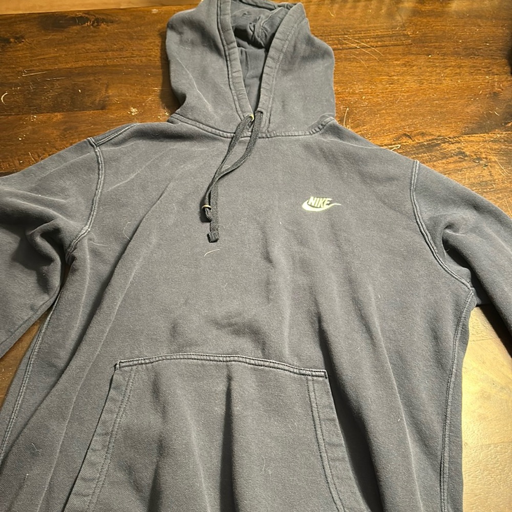 Navy blue men’s Nike hoodie